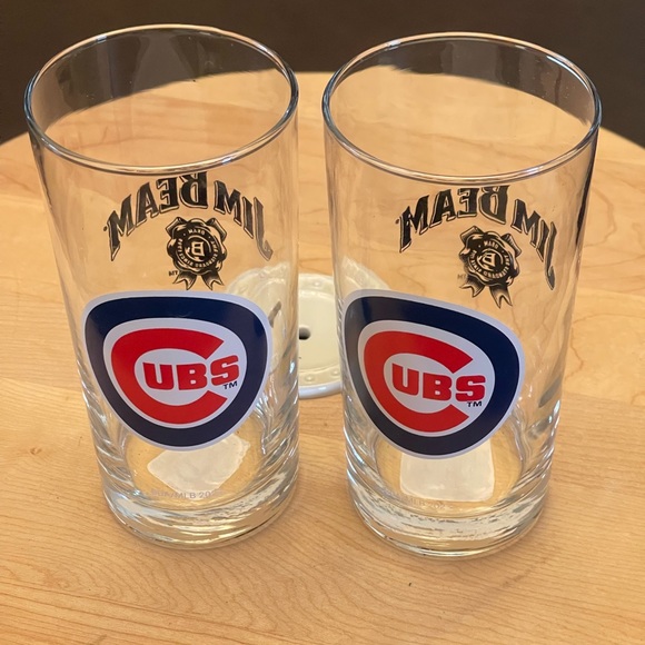 Chicago Cubs Jim Beam glasses - Picture 4 of 6